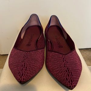 Rothy’s Rare retired and limited  Fig Python The Point best fit size 12 VGUC